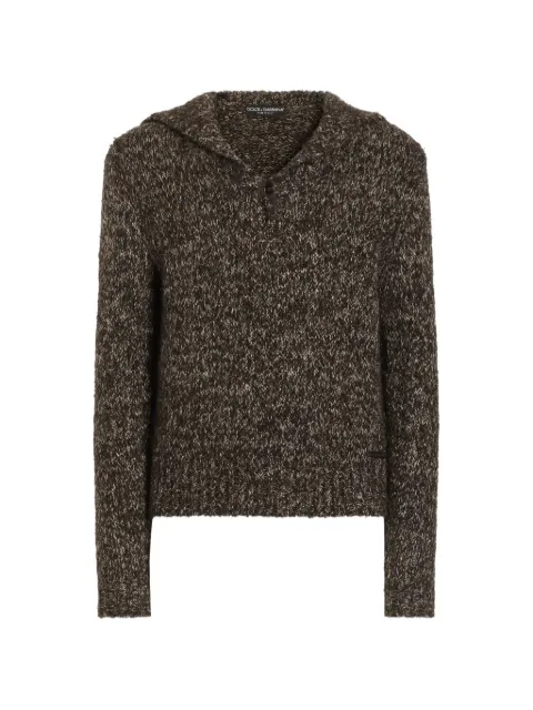 Dolce & Gabbana alpaca blend polo shirt
