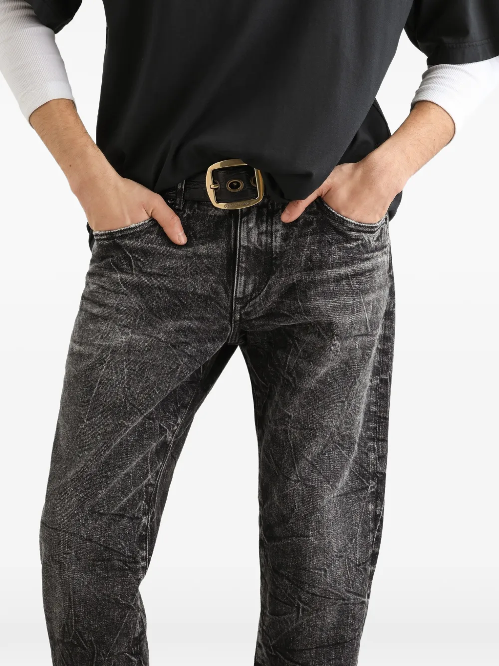 Dolce & Gabbana Jeans met logoplakkaat Zwart