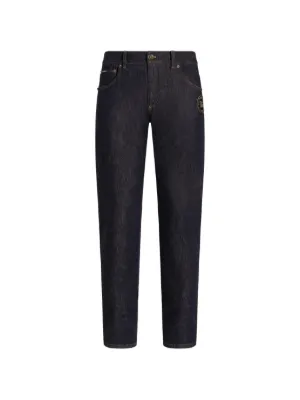 Dolce & Gabbana slim-fit Stretch Cotton Jeans With Patch | Blue