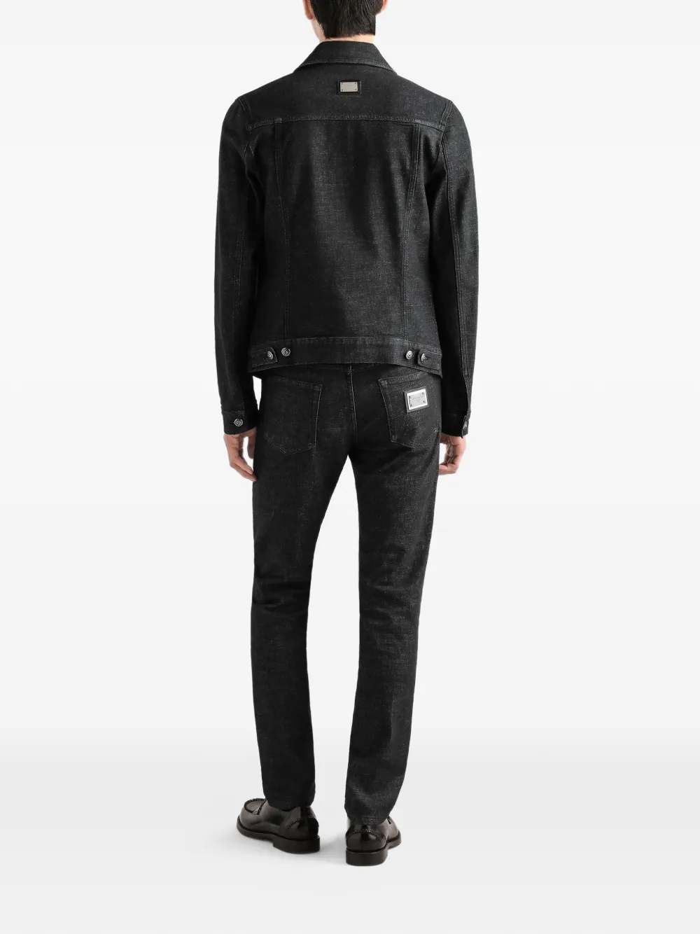 Dolce & Gabbana Jeans met logoplakkaat Zwart