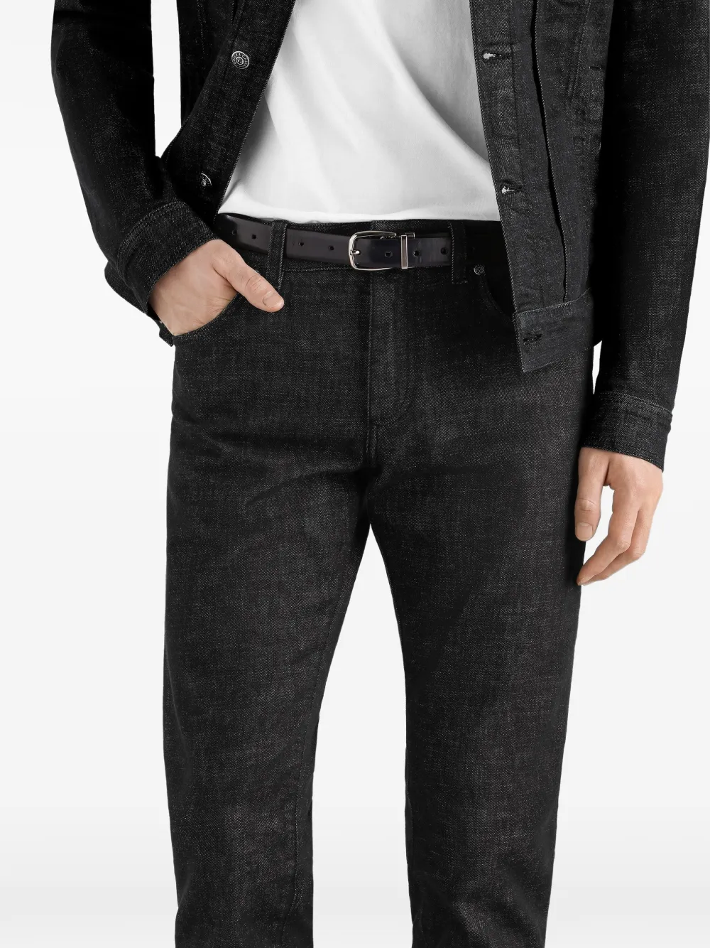 Dolce & Gabbana Jeans met logoplakkaat Zwart