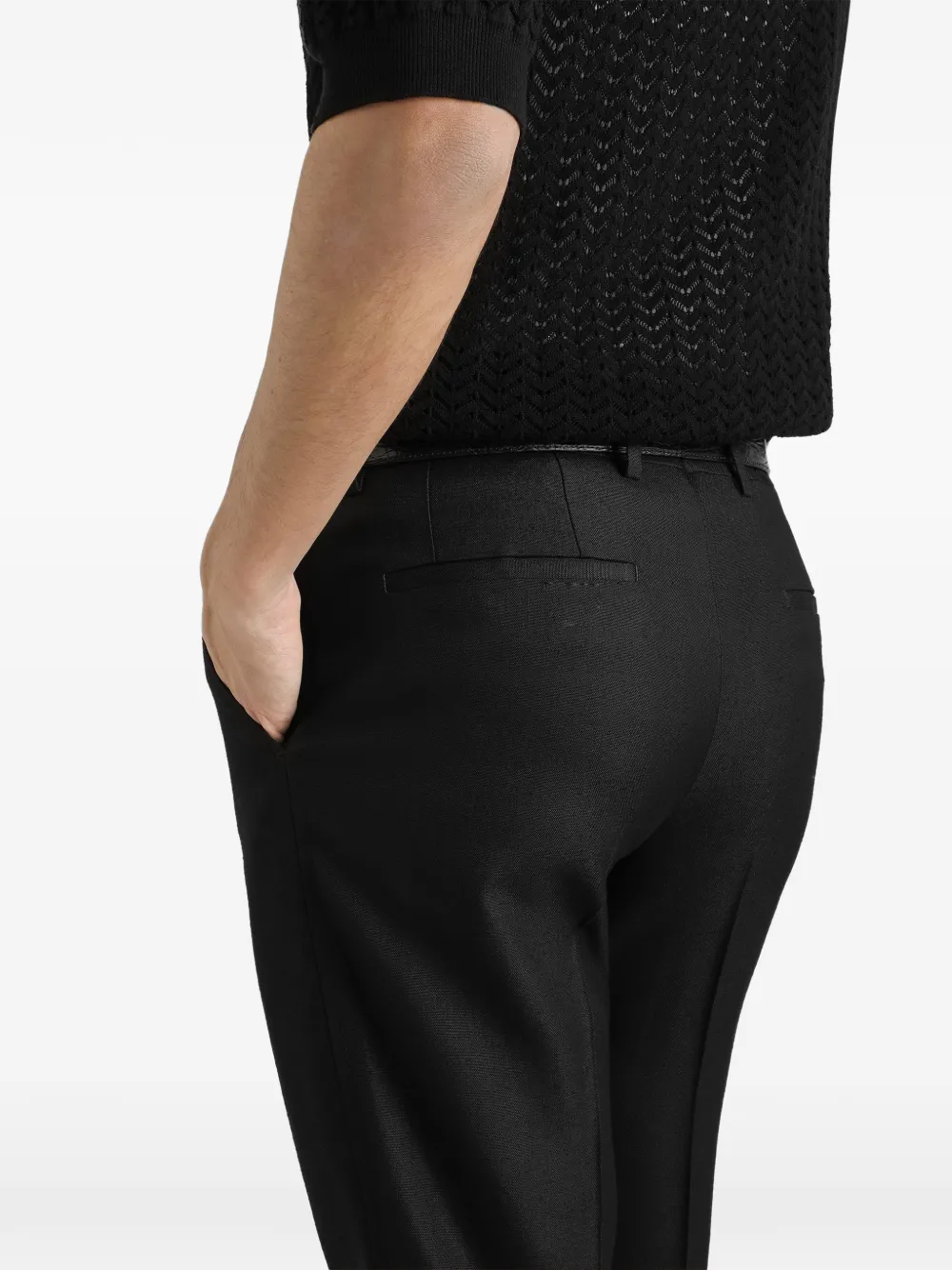 Dolce & Gabbana Viscose broek Zwart