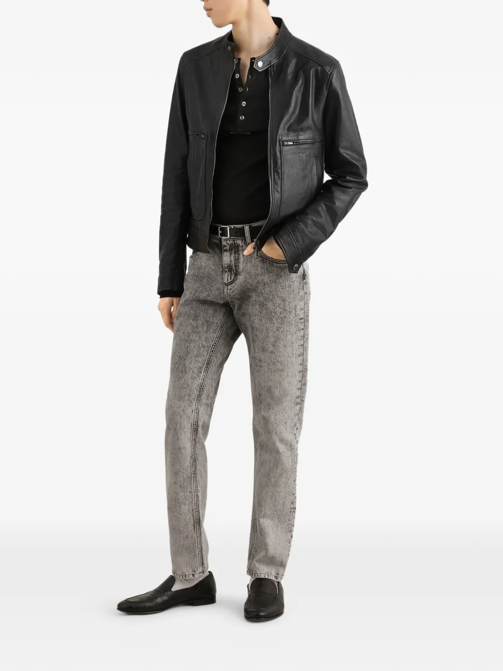 Dolce & Gabbana Jeans met logoplakkaat Grijs
