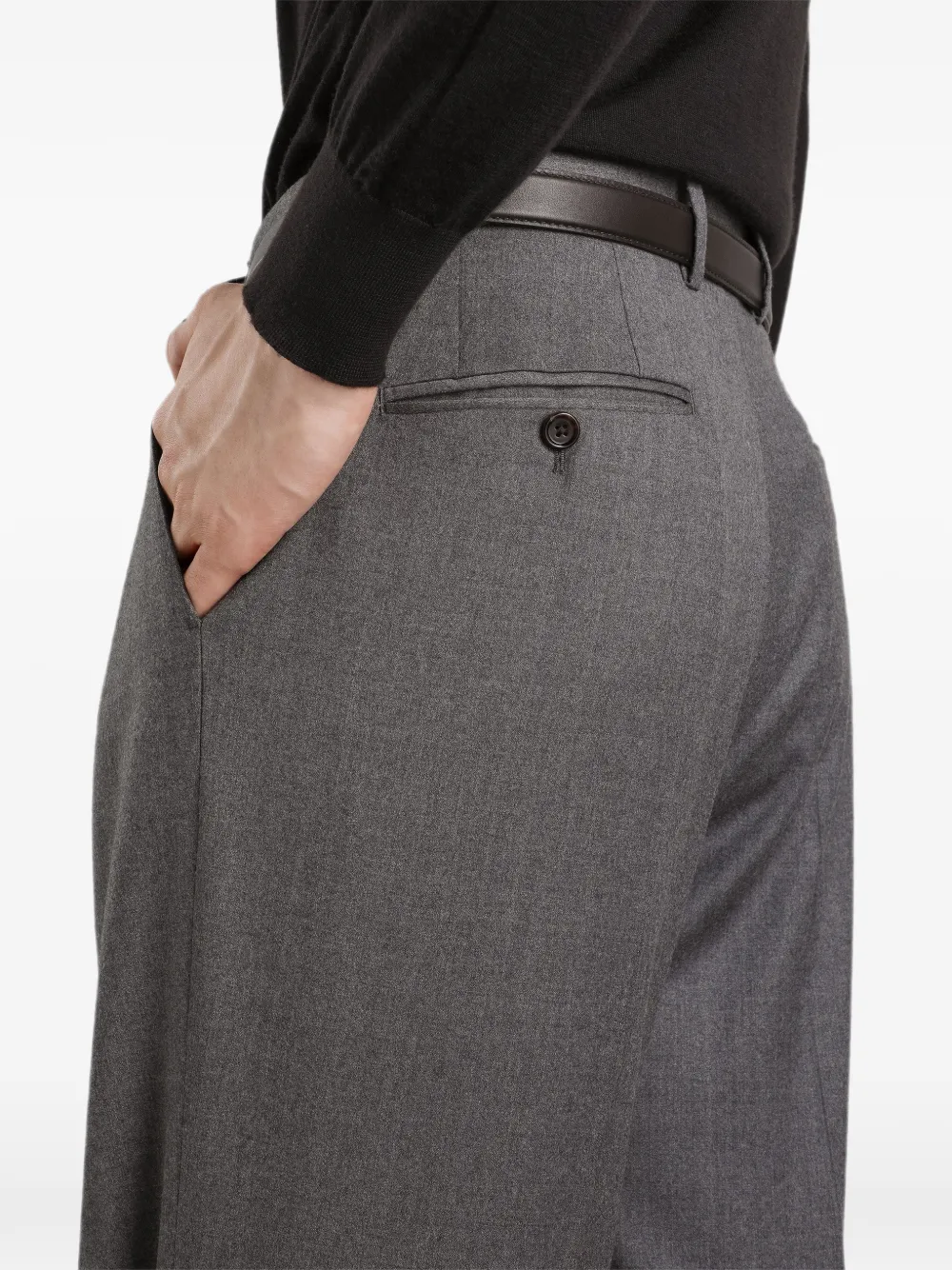 Dolce & Gabbana Flanellen broek Grijs