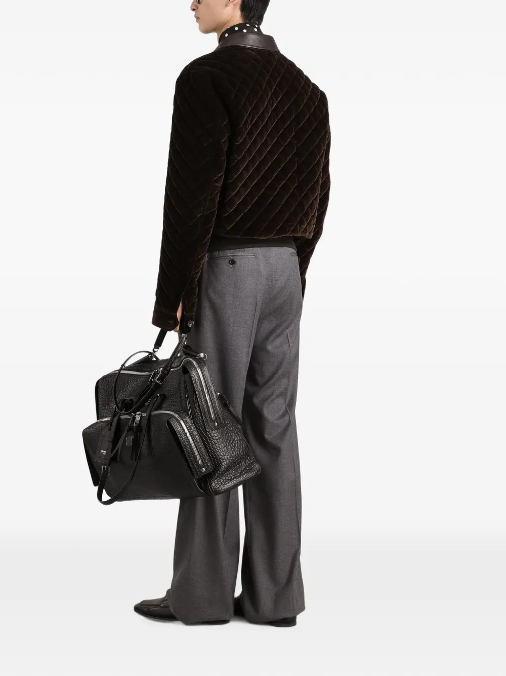 Dolce & Gabbana Flanellen broek Grijs