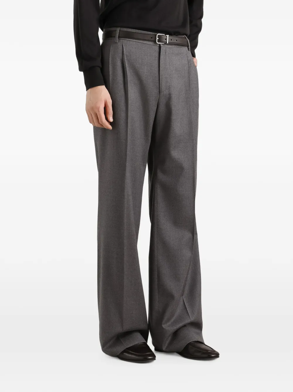Dolce & Gabbana Flanellen broek Grijs