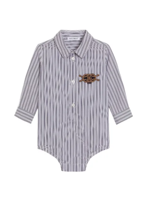 Dolce & Gabbana Kids body de popelina con parche