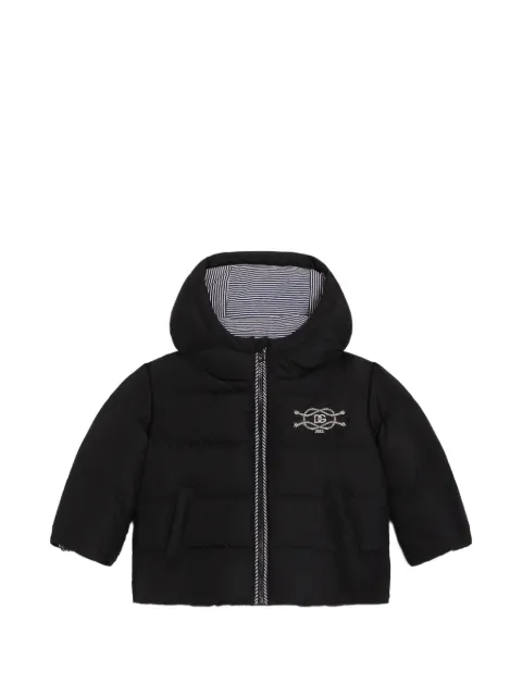 Dolce & Gabbana Kids nylon down jacket