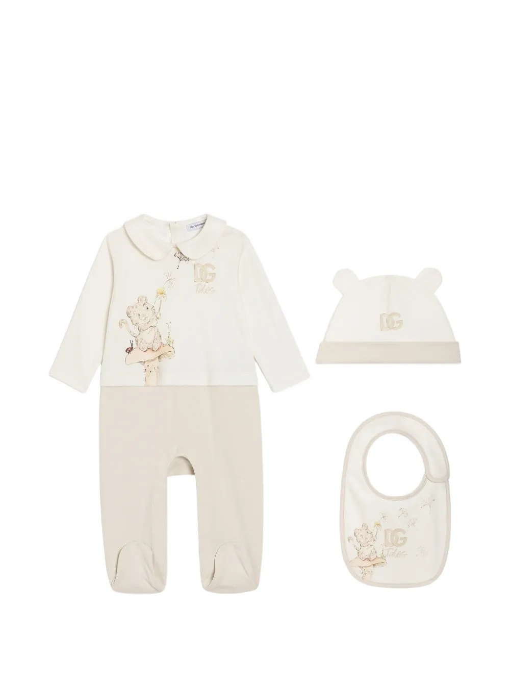 Dolce & Gabbana Kids Interlock Geschenkset - Nude