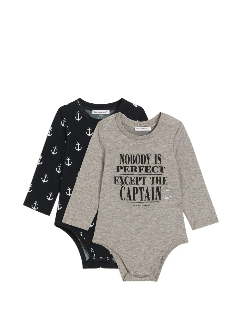 Dolce & Gabbana Kids Set body in jersey - Grigio