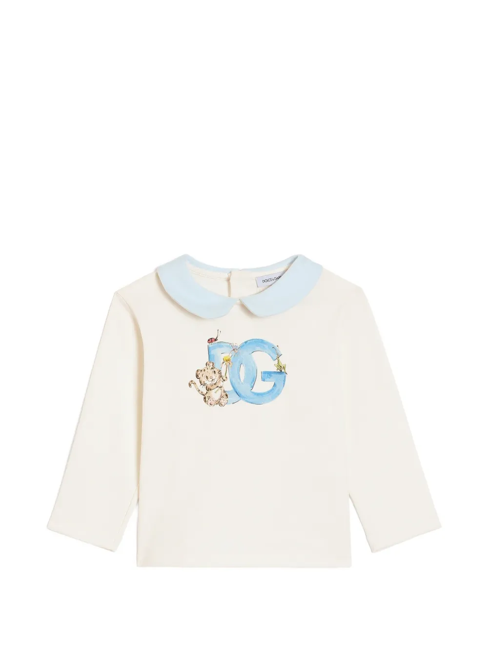 Dolce & Gabbana Kids Interlock T-Shirt mit Logo - Nude