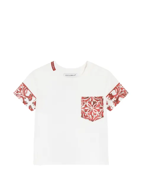 Dolce & Gabbana Kids majolica-print jersey T-shirt