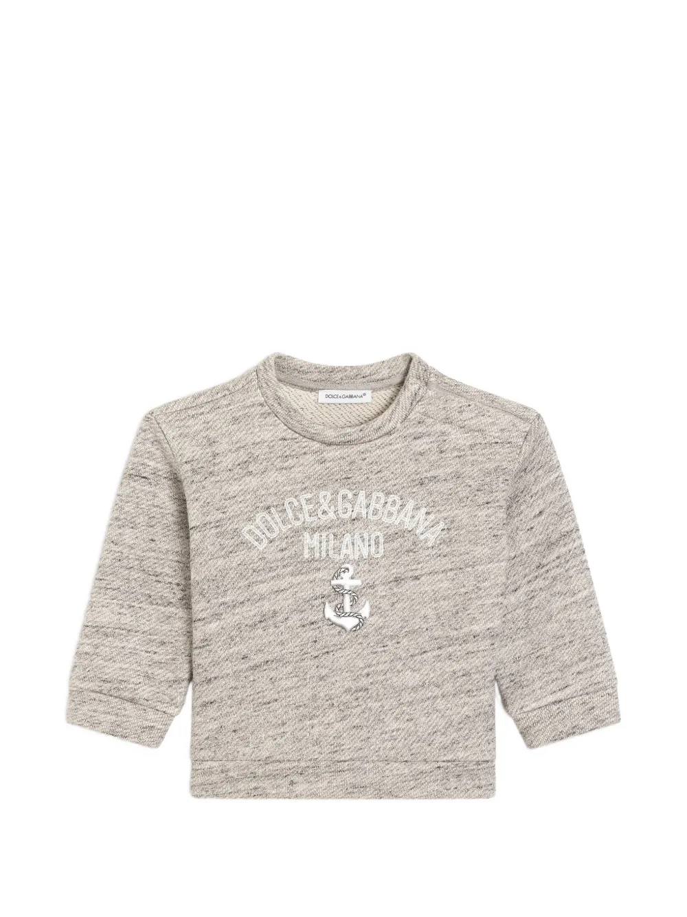 Dolce & Gabbana Kids cotton sweatshirt with logo - Grigio