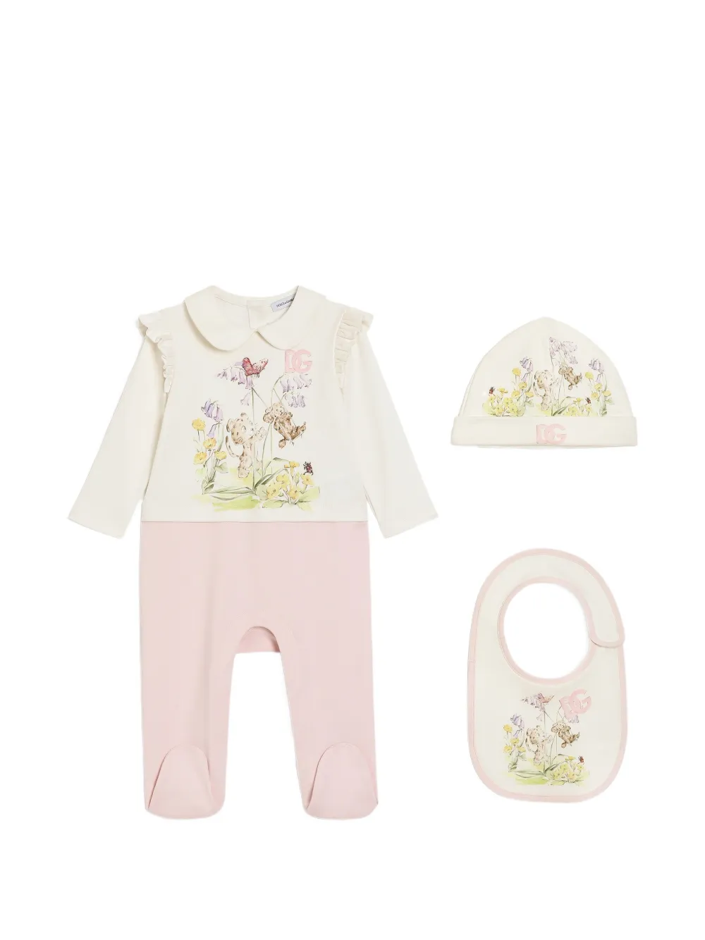 Dolce & Gabbana Kids Interlock Geschenkset - Nude