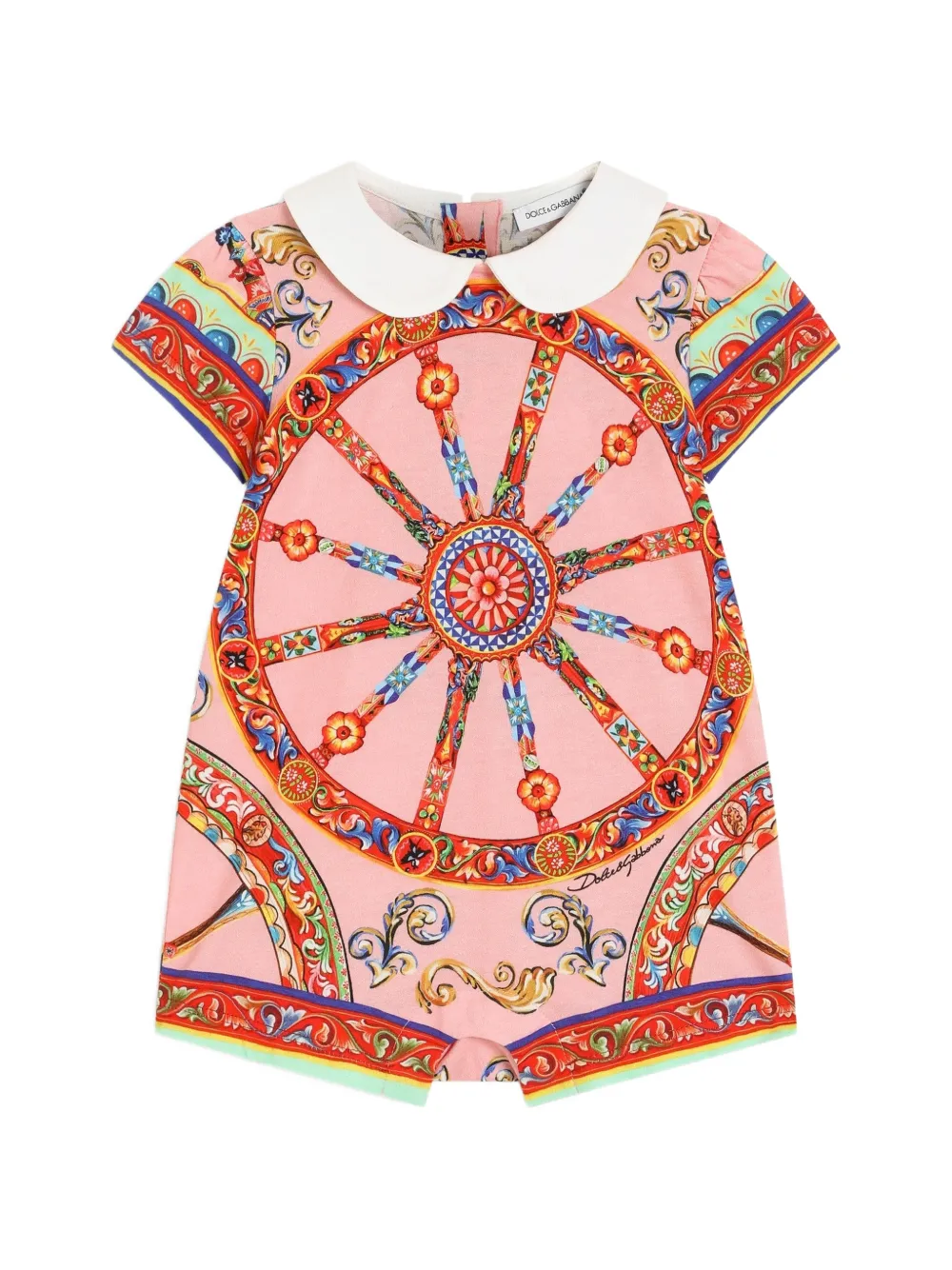 Dolce & Gabbana Kids Katoenen jersey cadeauset met Carretto-print Roze