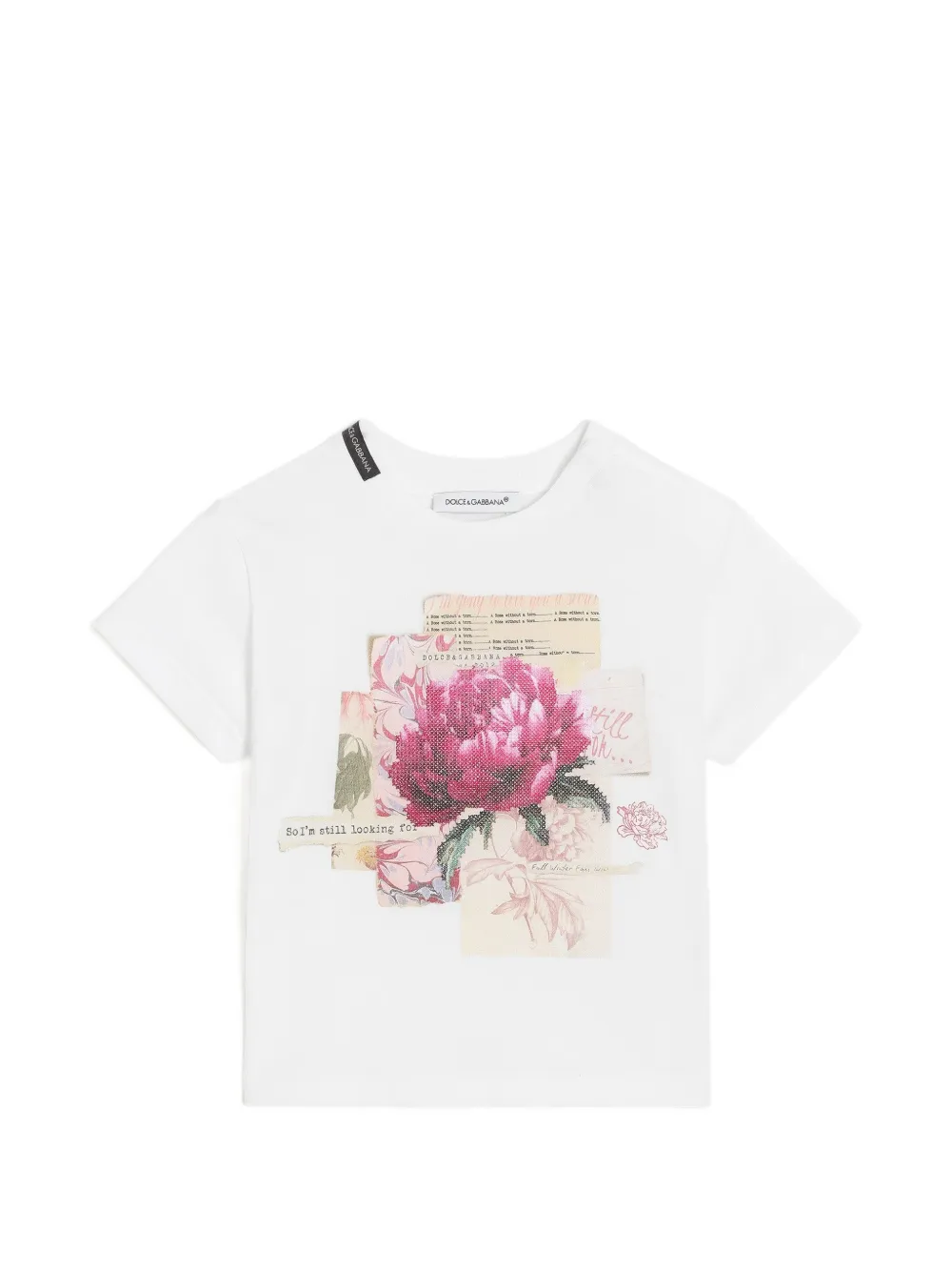 Dolce & Gabbana Kids short-sleeve jersey T-shirt - Bianco