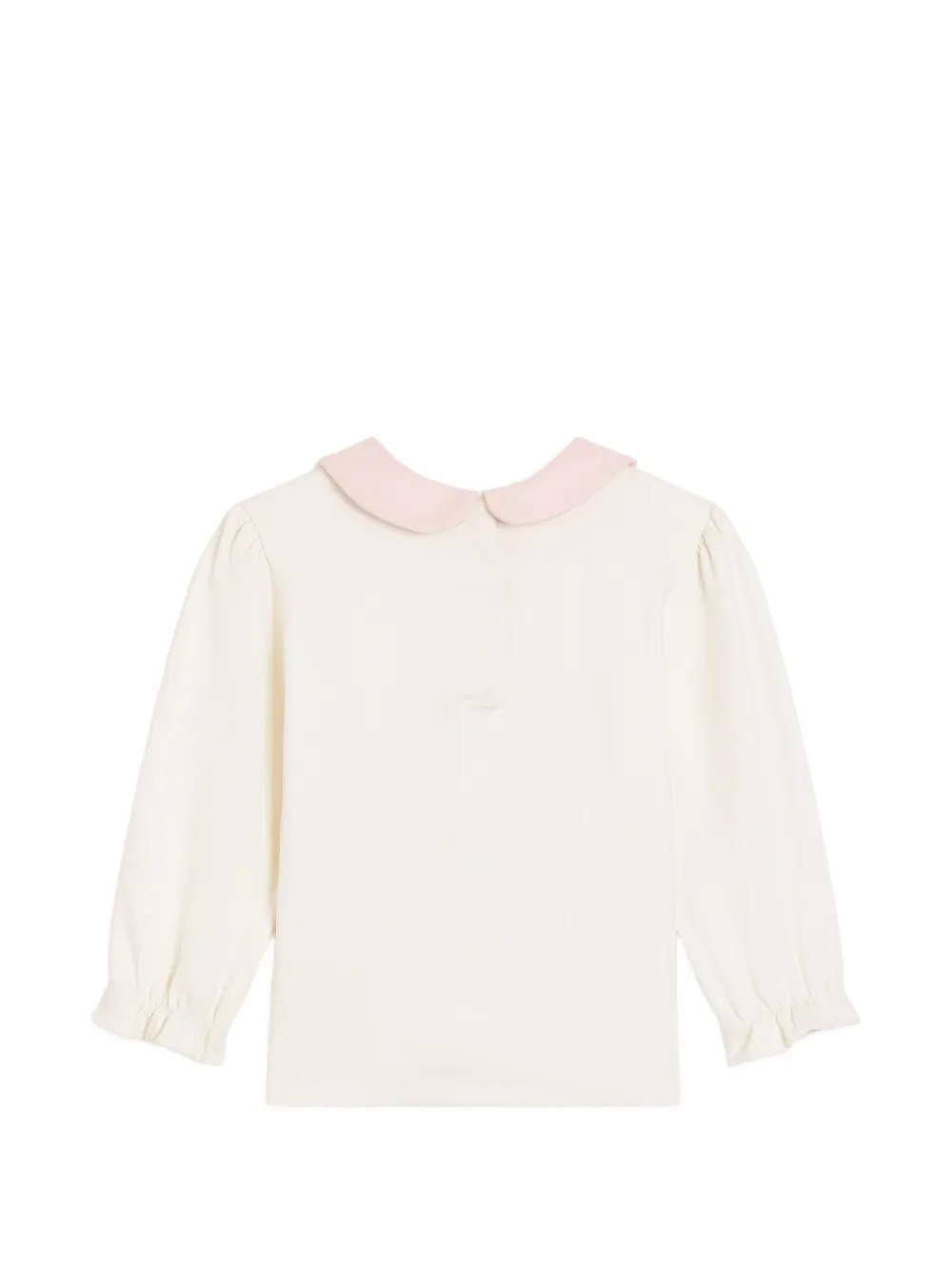 Dolce & Gabbana Kids Katoenen T-shirt met borduurwekr Beige