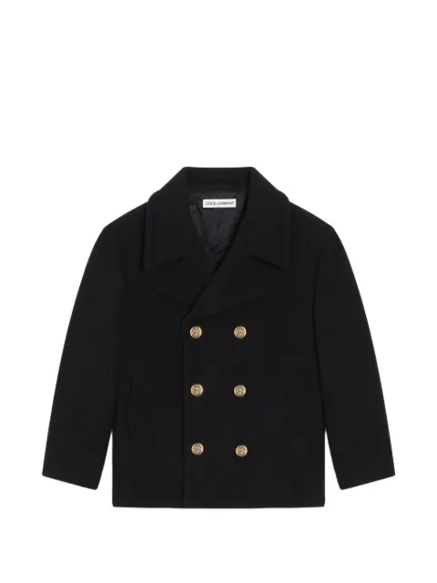 Dolce & Gabbana Kids double-breasted wool coat