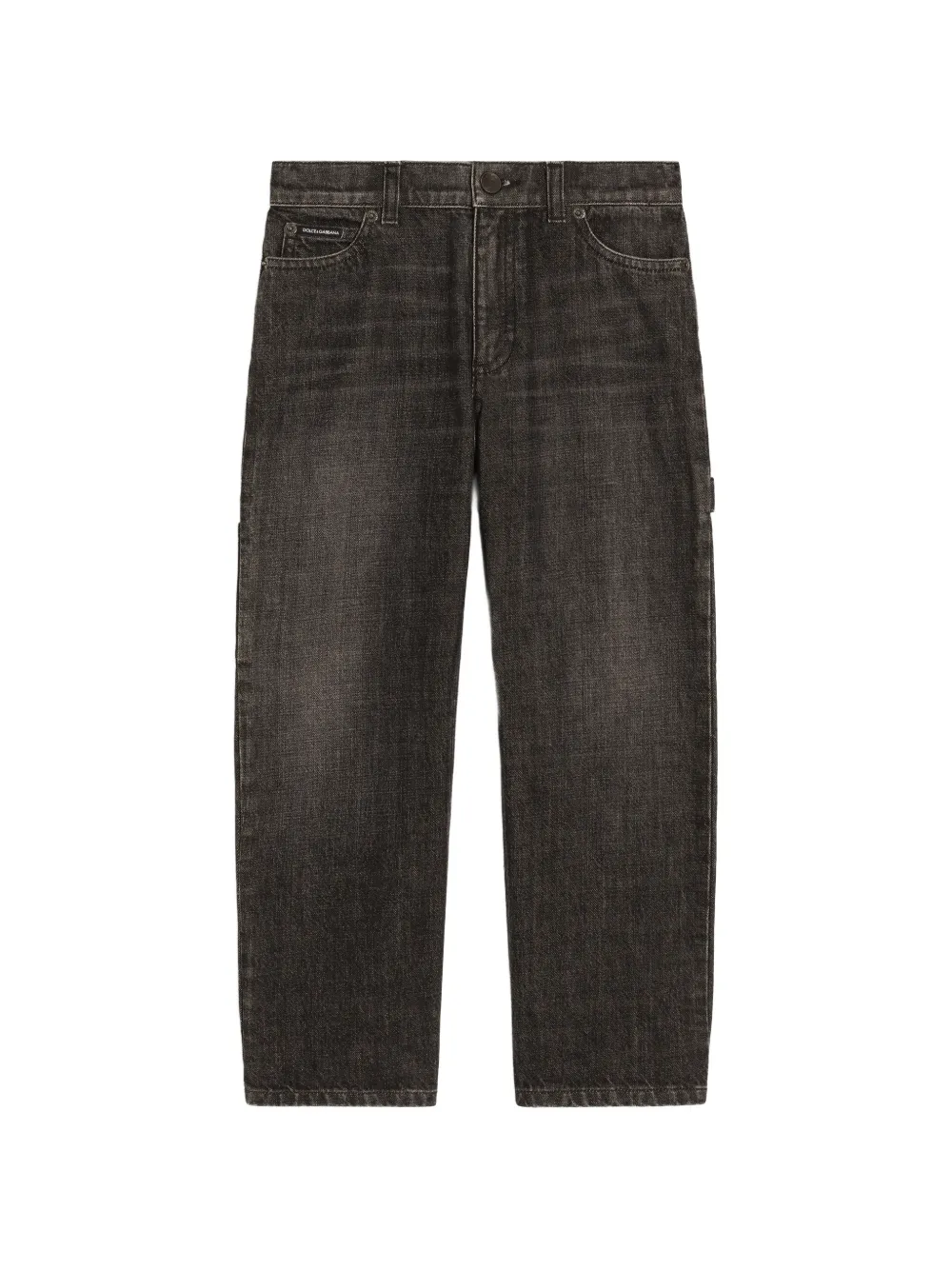 Dolce & Gabbana Kids Jeans con cinque tasche - Nero