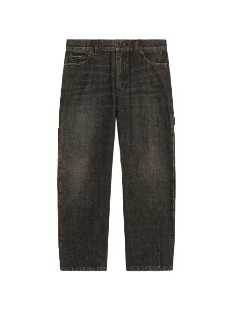 Dolce & Gabbana Kids 5-pocket denim trousers