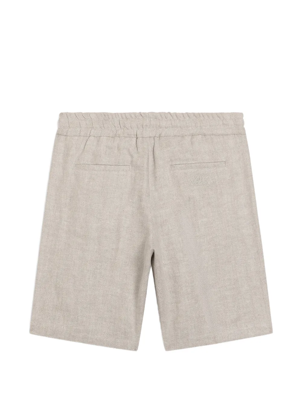 Dolce & Gabbana Kids Linnen bermuda shorts Beige