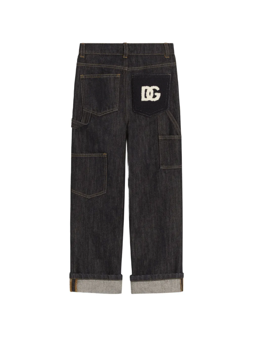 Dolce & Gabbana Kids Straight jeans Blauw