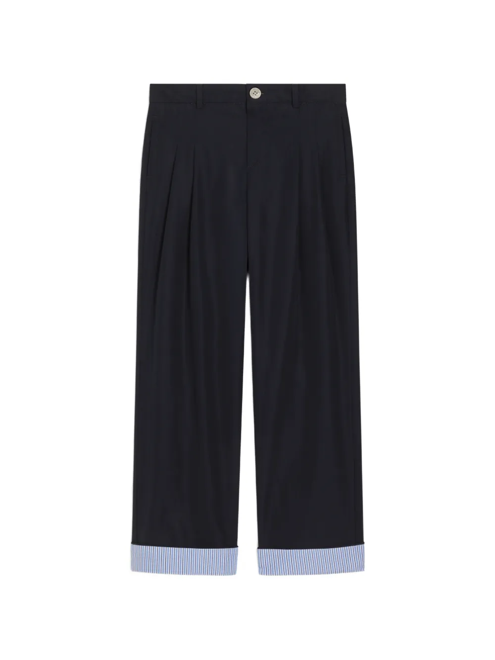 Dolce & Gabbana Kids Pantaloni in popeline di cotone - Blu