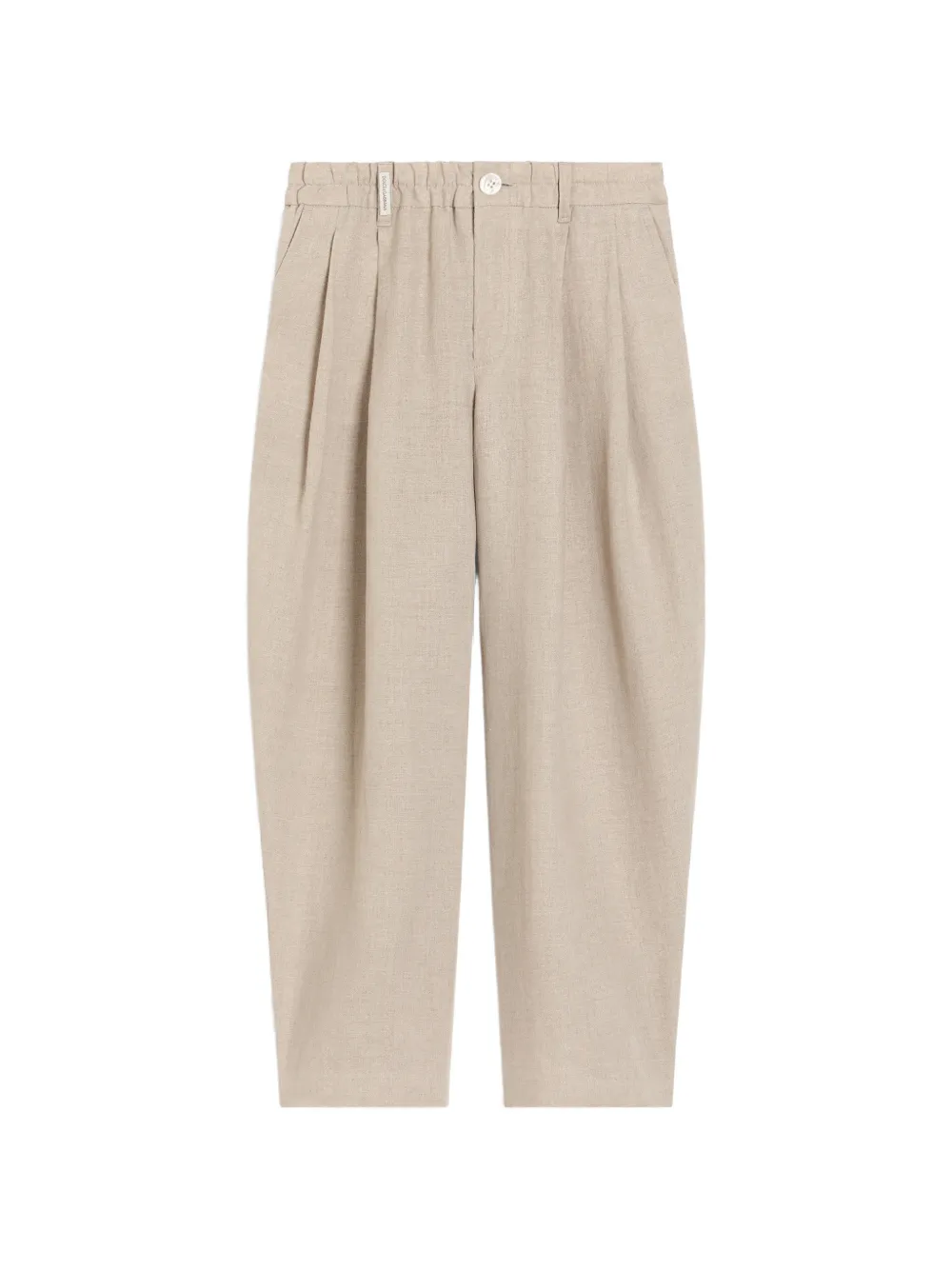 Dolce & Gabbana Kids Joggers in lino - Toni neutri