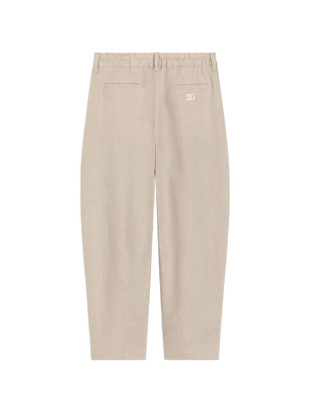 Dolce & Gabbana Kids Joggingbroek van linnen Beige