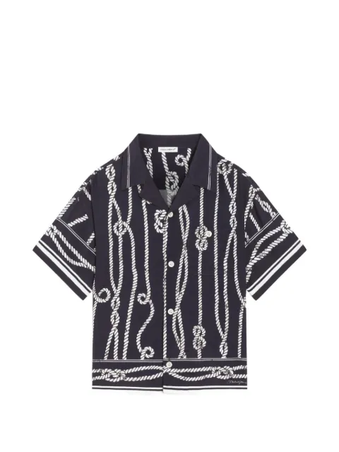 Dolce & Gabbana Kids Camicia con stampa Marina