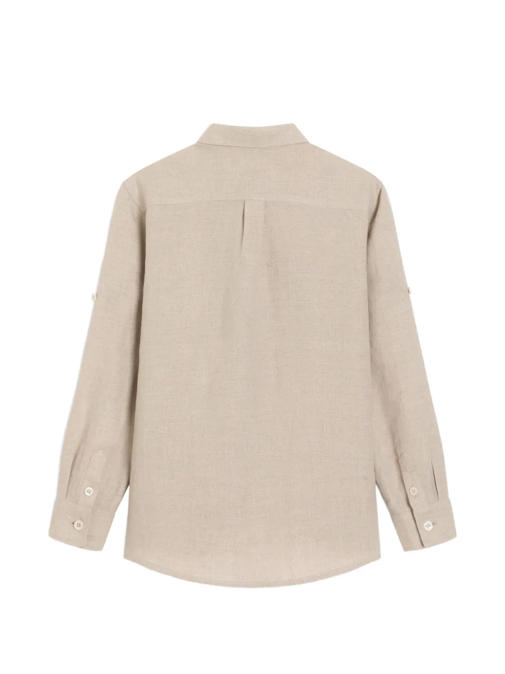 Dolce & Gabbana Kids Linnen overhemd Beige