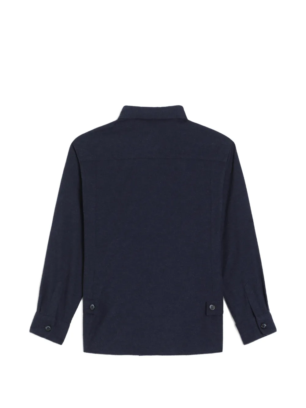 Dolce & Gabbana Kids Gemêleerd flanellen shirt Blauw
