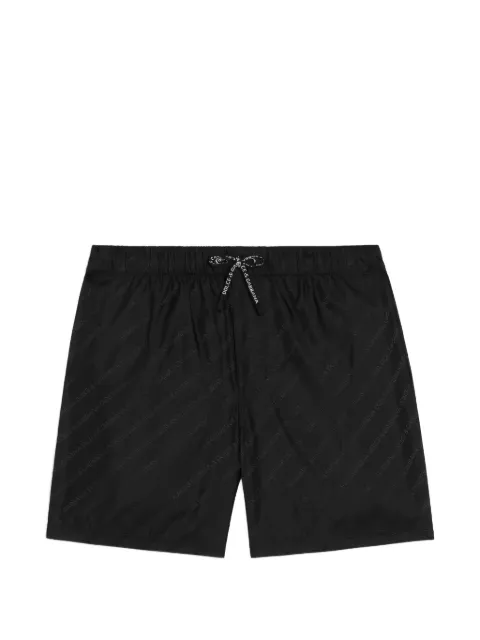 Dolce & Gabbana Kids shorts de playa estilo bóxer con logo en jacquard