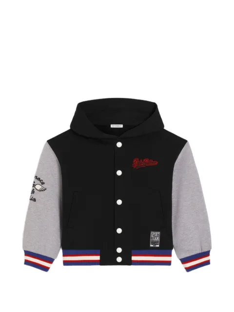 Dolce & Gabbana Kids Kapuzenpullover mit Patch
