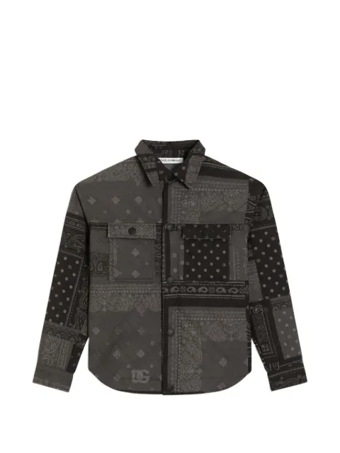 Dolce & Gabbana Kids bandana-print canvas jacket