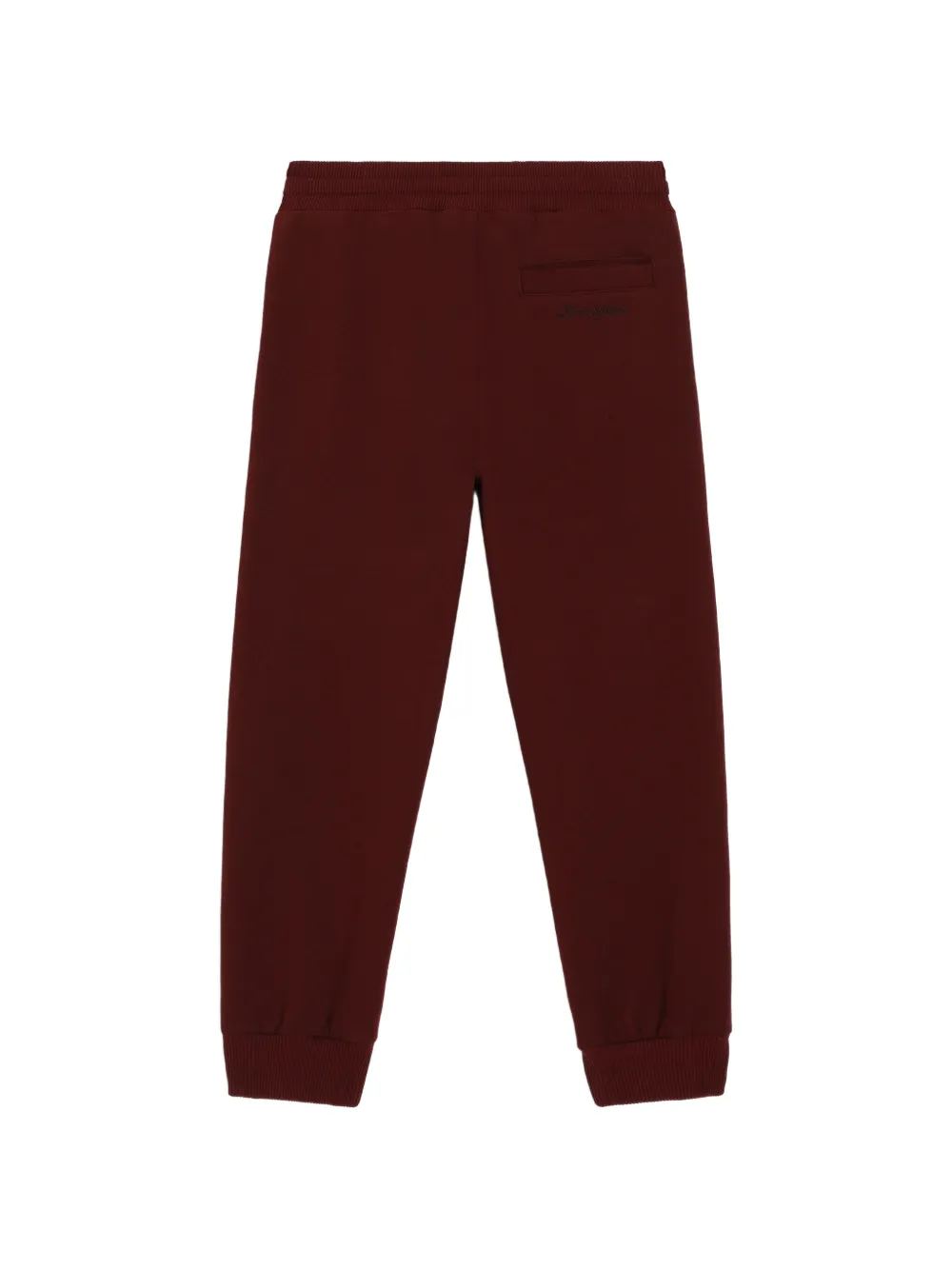 Dolce & Gabbana Kids Fleece joggingbroek met logo Rood