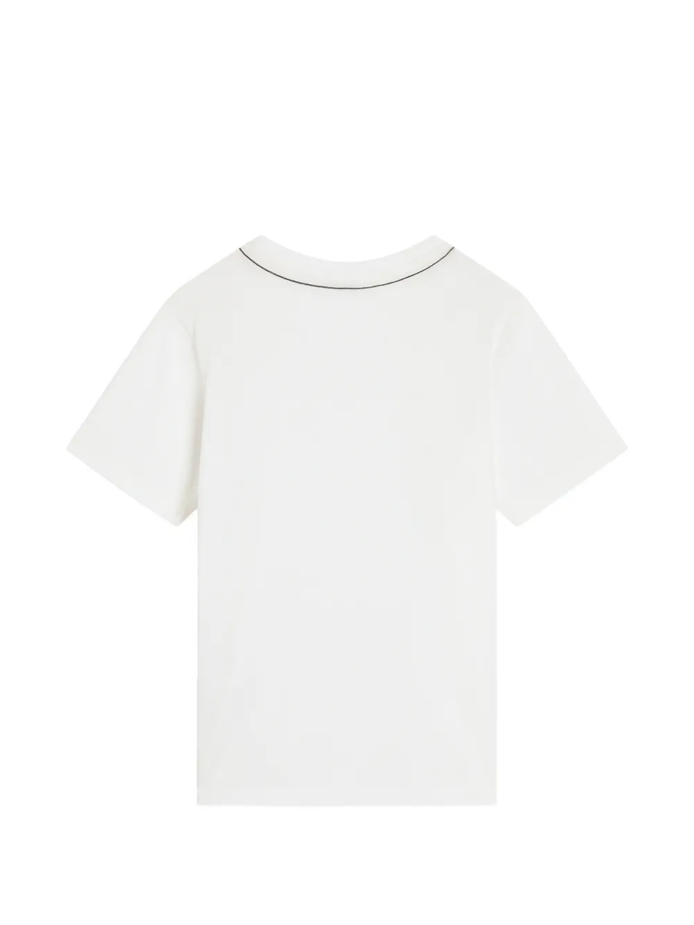 Dolce & Gabbana Kids Jersey T-shirt met logo Wit