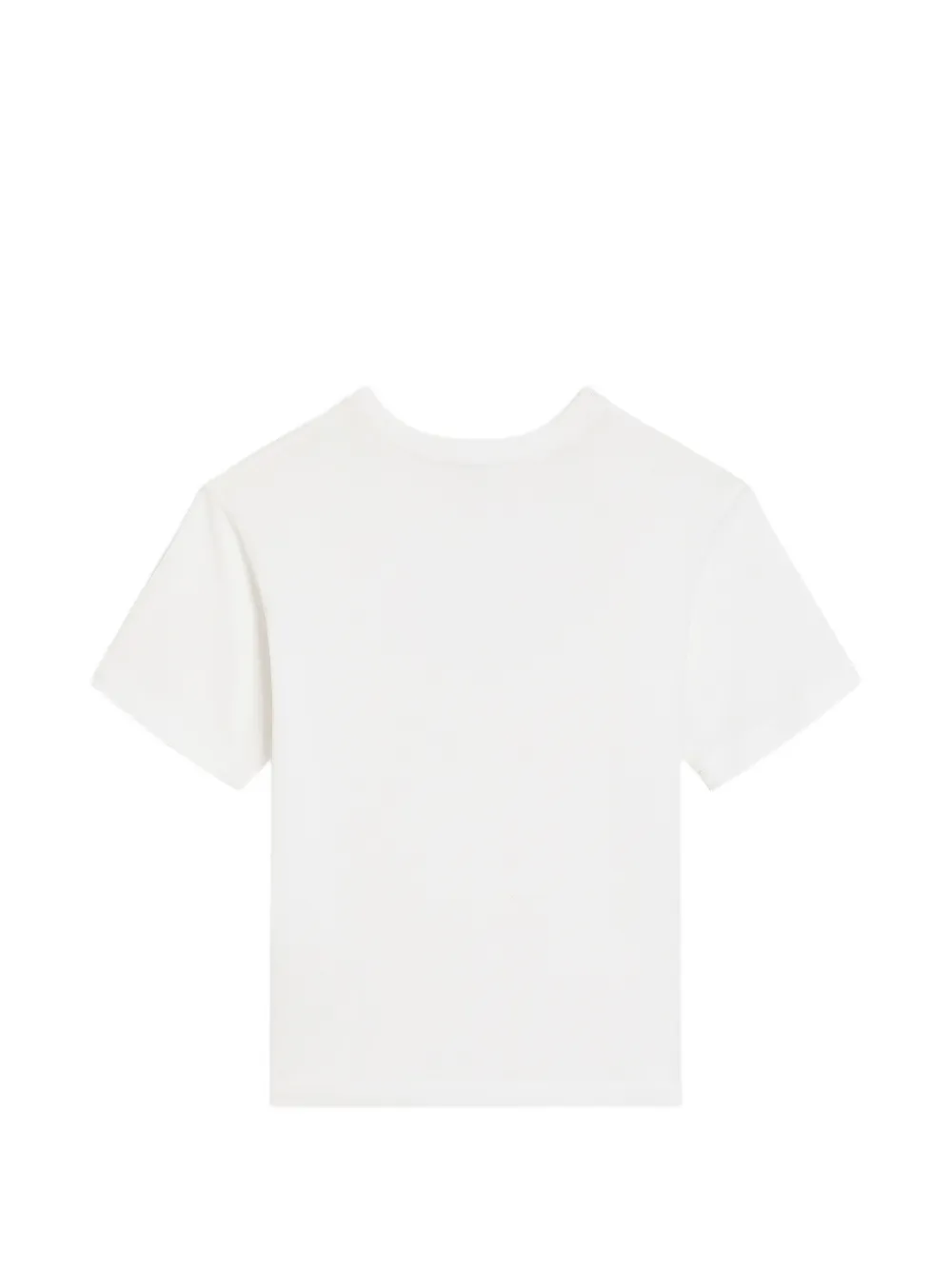 Dolce & Gabbana Kids Jersey T-shirt met logo-reliëf Wit