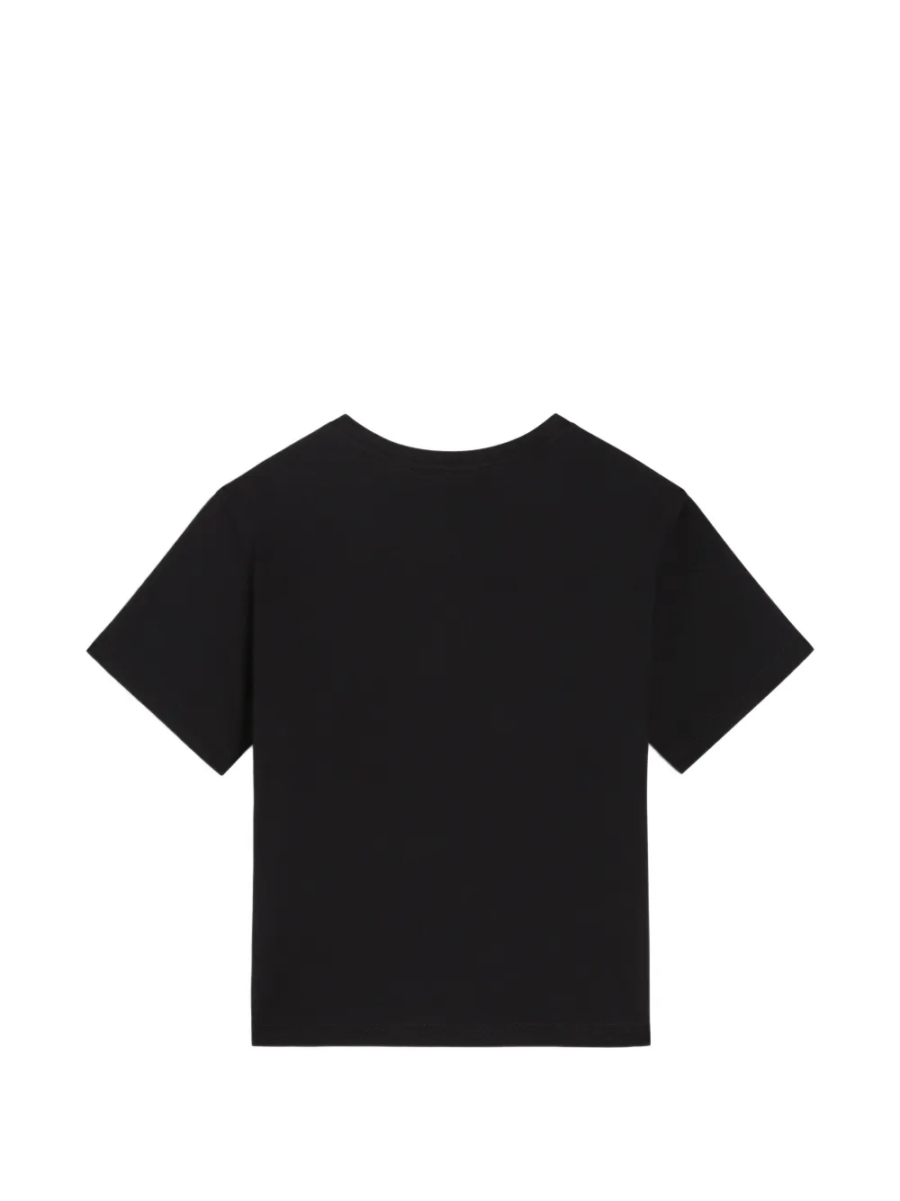 Dolce & Gabbana Kids katoenen T-shirt met logo Zwart