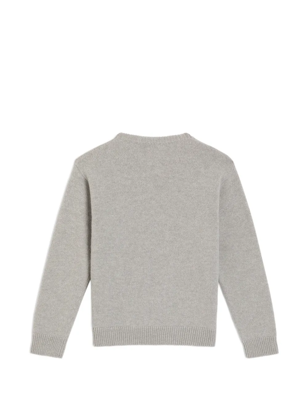 Dolce & Gabbana Kids Gebreide trui met logo Grijs