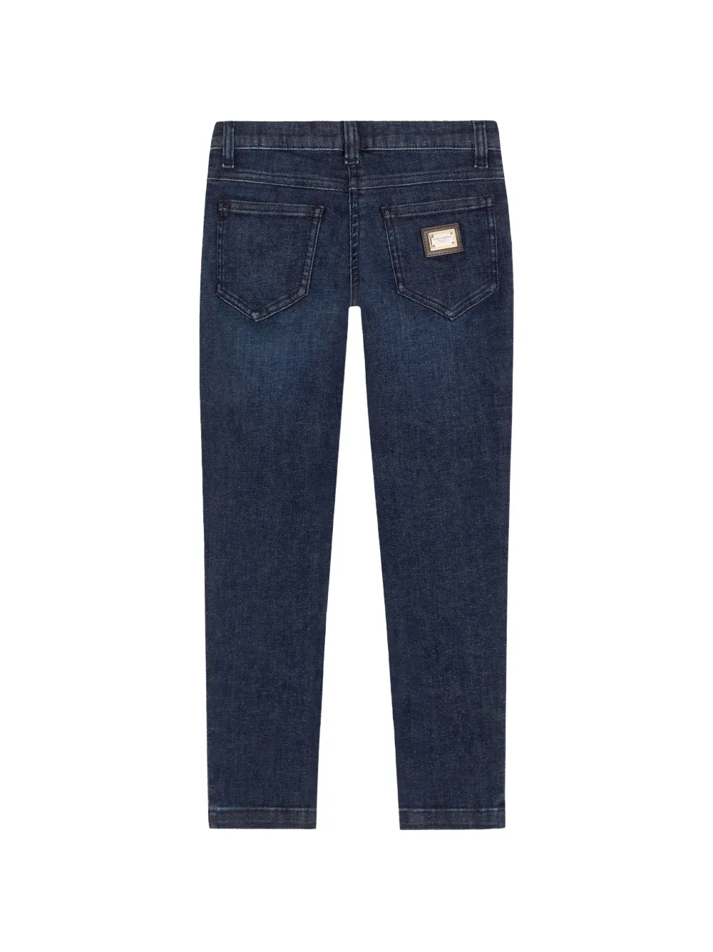 Dolce & Gabbana Kids Spijkerbroek met vijf zakken Blauw