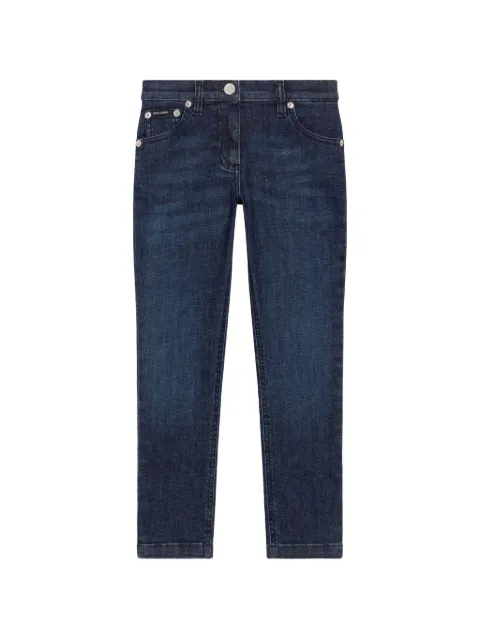 Dolce & Gabbana Kids 5-pocket denim trousers