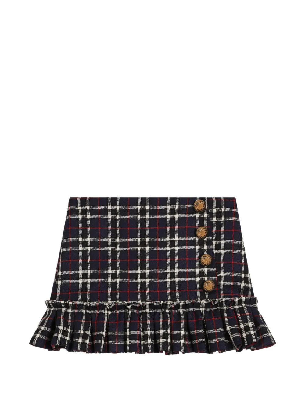 Dolce & Gabbana Kids Gonna tartan - Blu