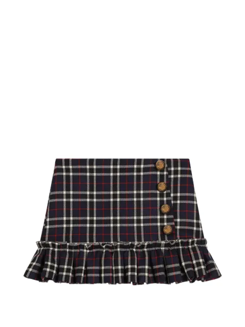Dolce & Gabbana Kids tartan skirt