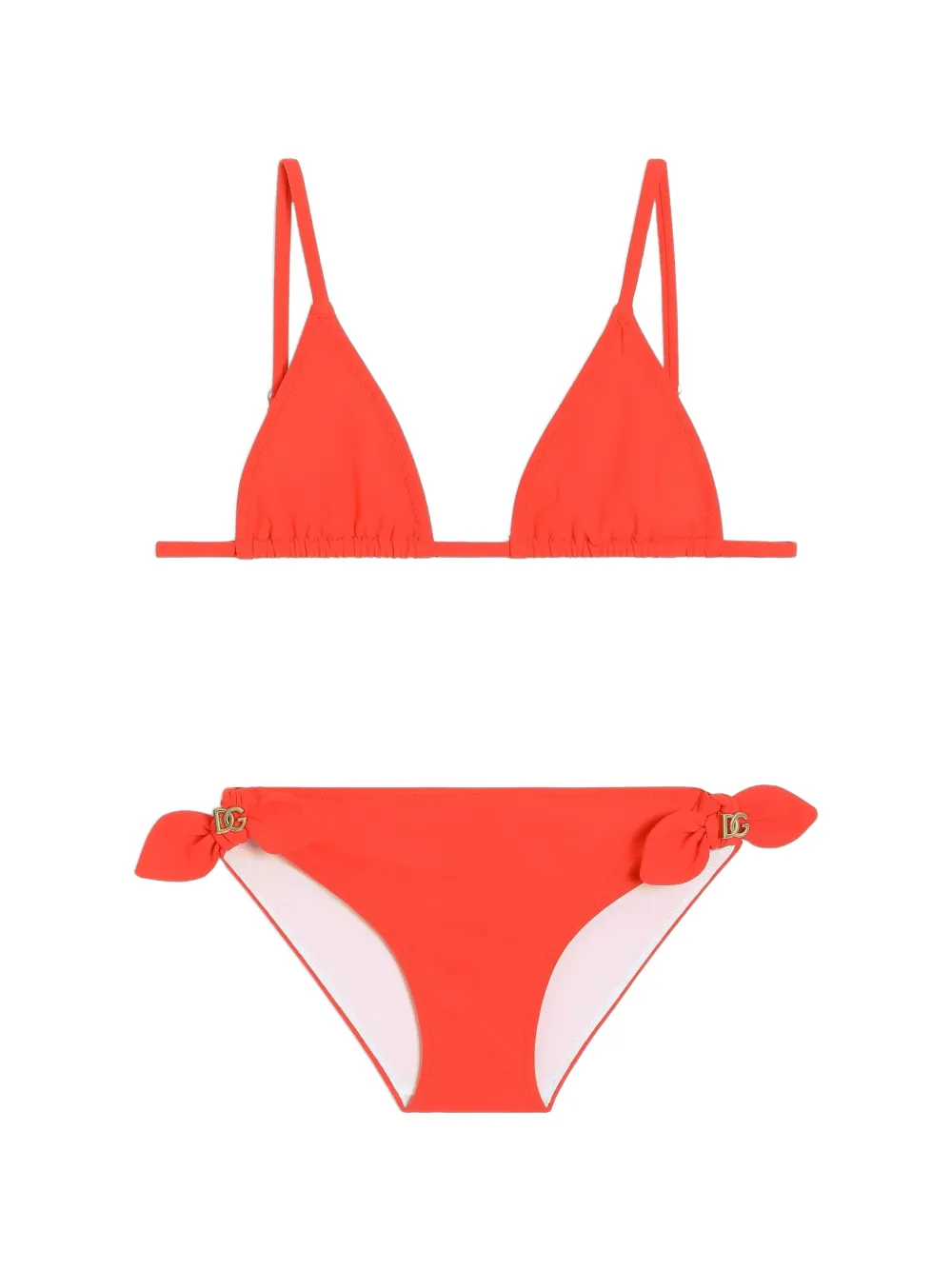 Dolce & Gabbana Kids two-piece swimsuit in jersey - Arancione