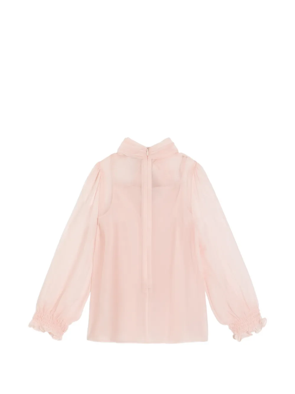 Dolce & Gabbana Kids Chiffon shirt Roze