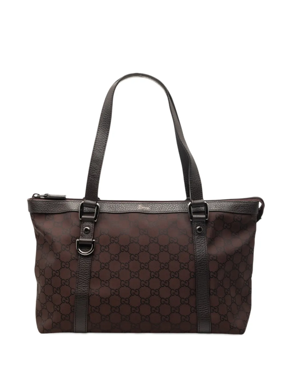 Gucci Pre-Owned 2000-2015 GG Canvas Abbey D Ring tote bag - Marrone