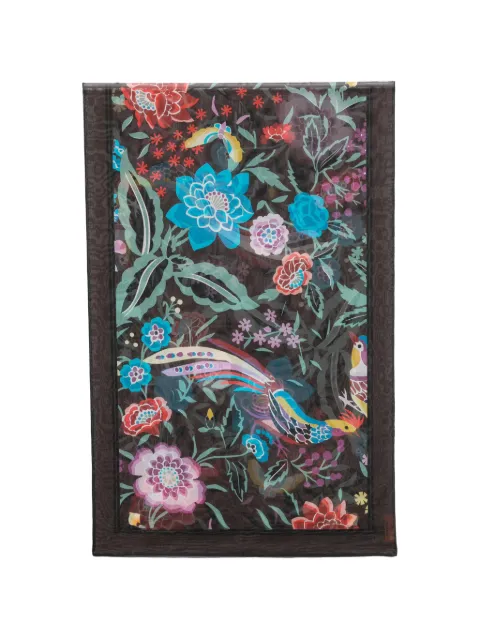 Missoni floral-print bird-motif scarf