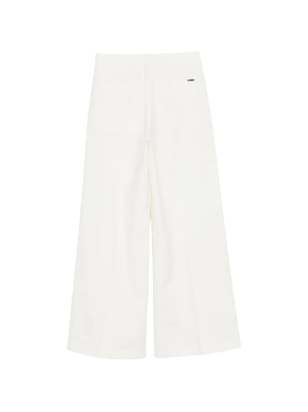 Blumarine Pantalon met wijde pijpen Wit