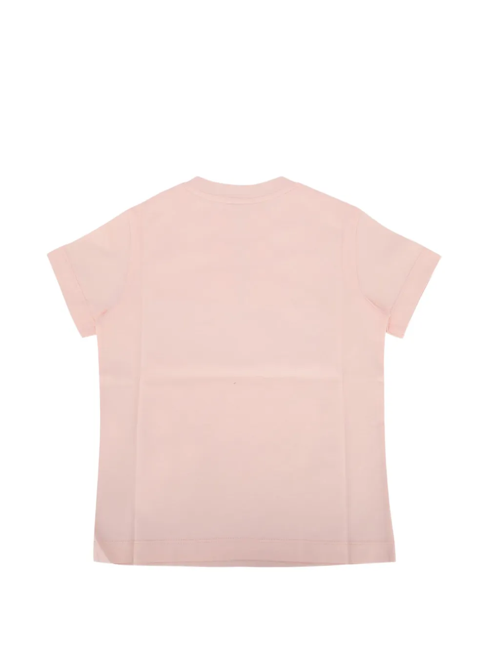 Fendi Kids Jersey T-shirt met geborduurde vlinder Roze
